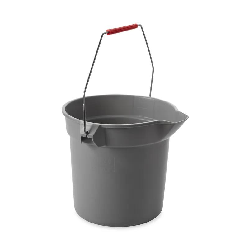 Brute® Mop Bucket 10 QT Heavy Duty HDPE Gray Round 1/Each