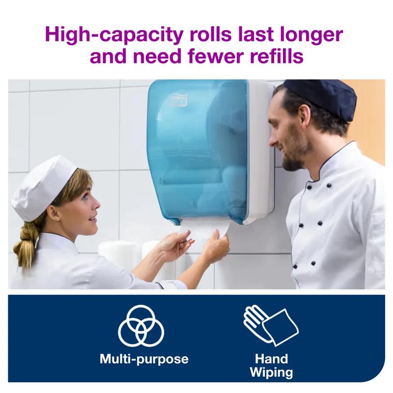 Tork Basic Roll Paper Wiper W6 7.68IN X1150FT 1PLY White Refill 1 Count/Pack 4 Packs/Case 4 Count/Case