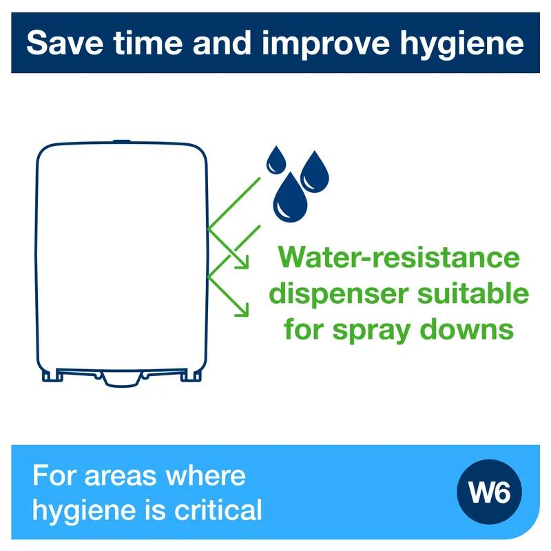 Tork Wash Station 10.57X12.56X18.09 IN White Aqua Plastic Dispenser Universal For W6 1/Each