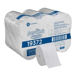 Compact® Toilet Paper & Tissue Roll 4X3.8 IN 2PLY White Premium Embossed Coreless 1125 Sheets/Roll 18 Rolls/Case