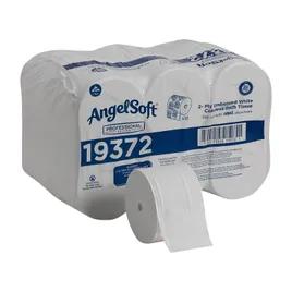 Compact® Toilet Paper & Tissue Roll 4X3.8 IN 2PLY White Premium Embossed Coreless 1125 Sheets/Roll 18 Rolls/Case