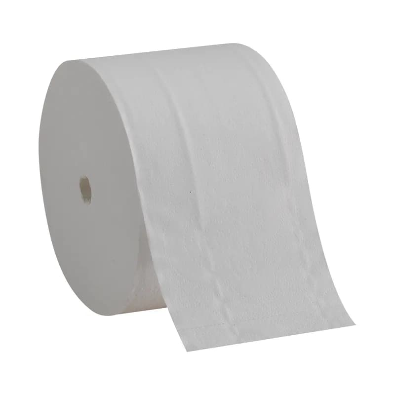 Compact® Toilet Paper & Tissue Roll 4X3.8 IN 2PLY White Premium Embossed Coreless 1125 Sheets/Roll 18 Rolls/Case