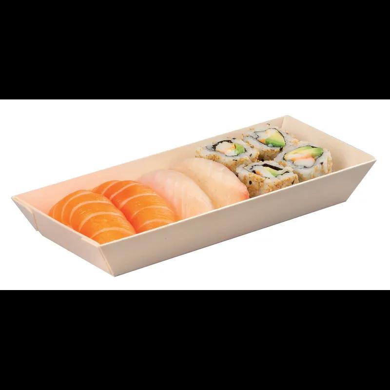 Samurai Serving Tray 8.4X3.3X1.1 IN Wood Natural Rectangle Microwave Safe 100 Count/Pack 1 Packs/Case 100 Count/Case