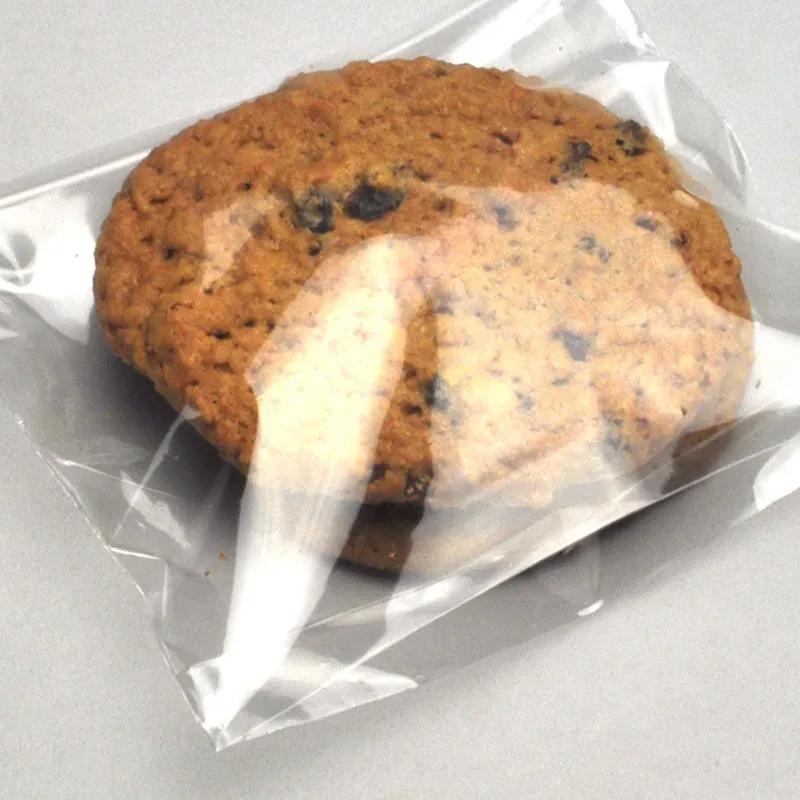 Cookie Bag 5X1X5+1.5 IN PP 1.5MIL Clear With Lip & Tape Closure FDA Compliant Reclosable Flat 1000/Case