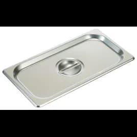 Food Pan Cover 1/3 Size 12.75X7X1 IN Rectangle 18/8 Stainless Steel 1/Each