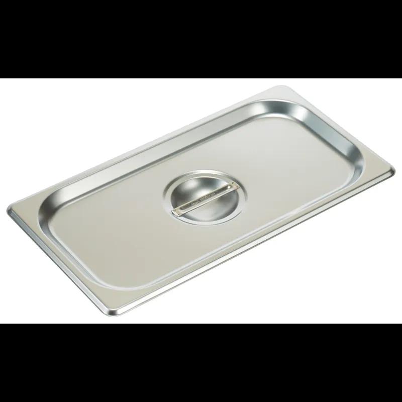 Food Pan Cover 1/3 Size 12.75X7X1 IN Rectangle 18/8 Stainless Steel 1/Each
