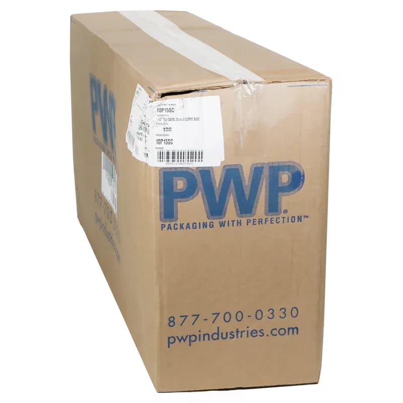 Pie Container & Lid Combo With Dome Lid 9X1.5 IN PET Clear Swirl 100/Case