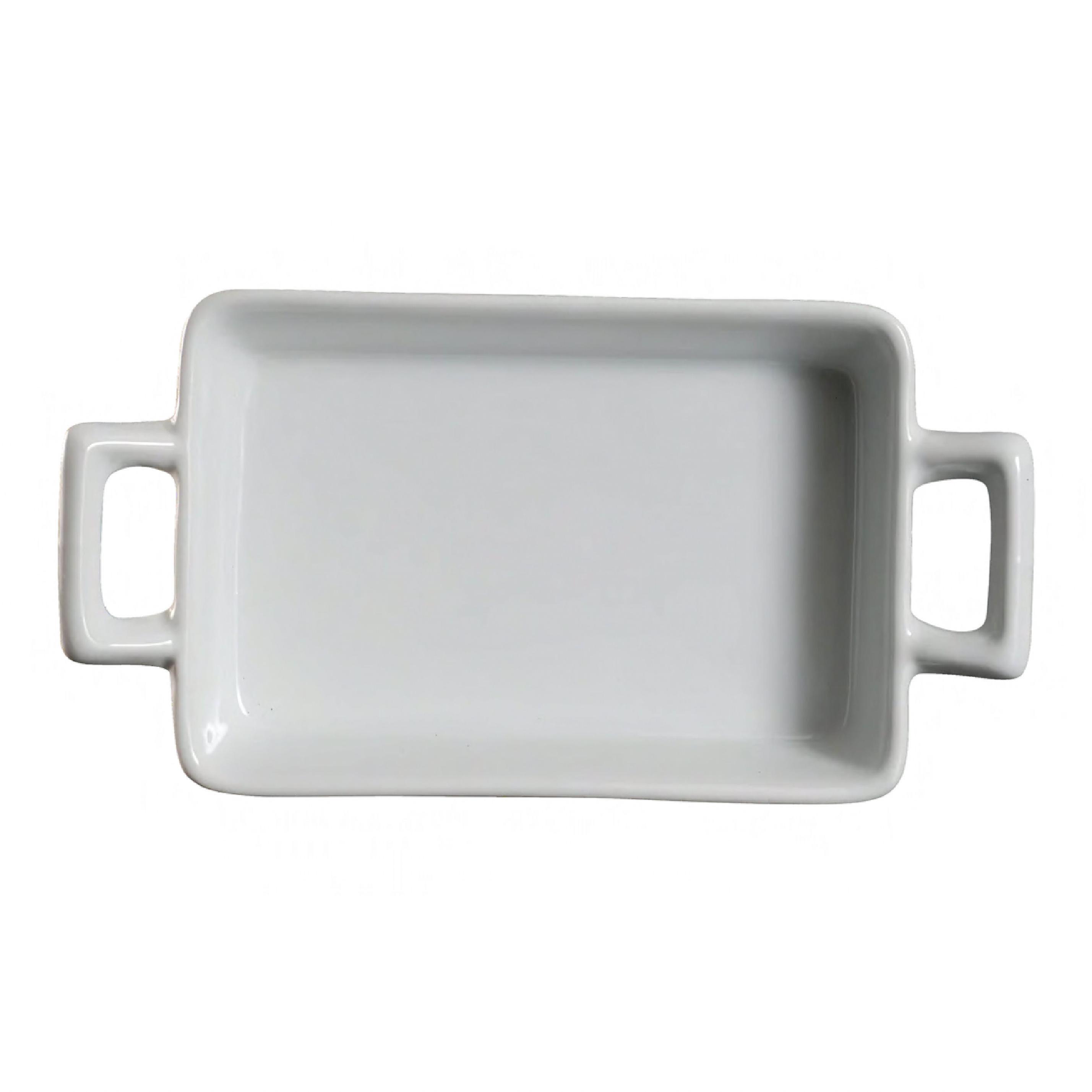 Baking Dish 6.25X4.25 IN 12 OZ China White Rectangle 12/Case