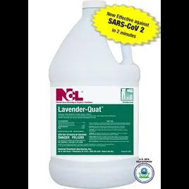 Lavender-Quat Lavender One-Step Disinfectant 1 GAL Multi Surface Concentrate Quat Mildewstat Fungicidal Virucidal 4/Case