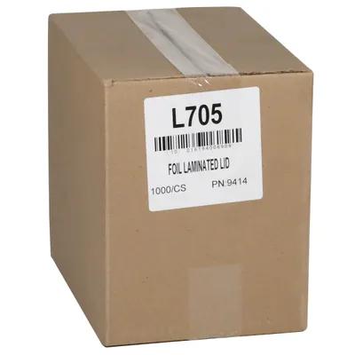Lid Flat 5.53125X4.53125 IN Paperboard White Silver Rectangle For Container 1000/Case