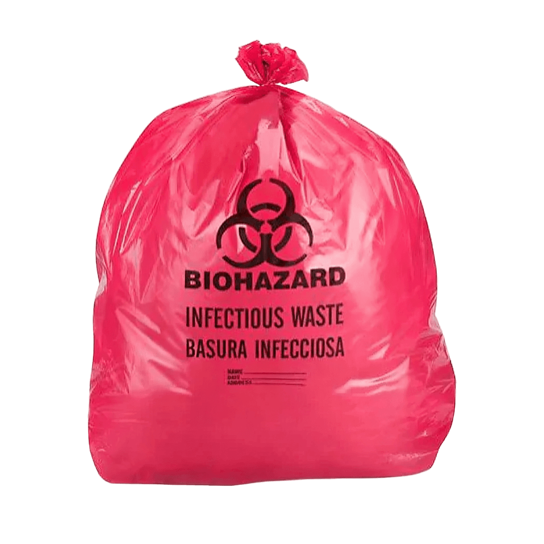 Biohazard Bag 40X44 IN Red 100/Case