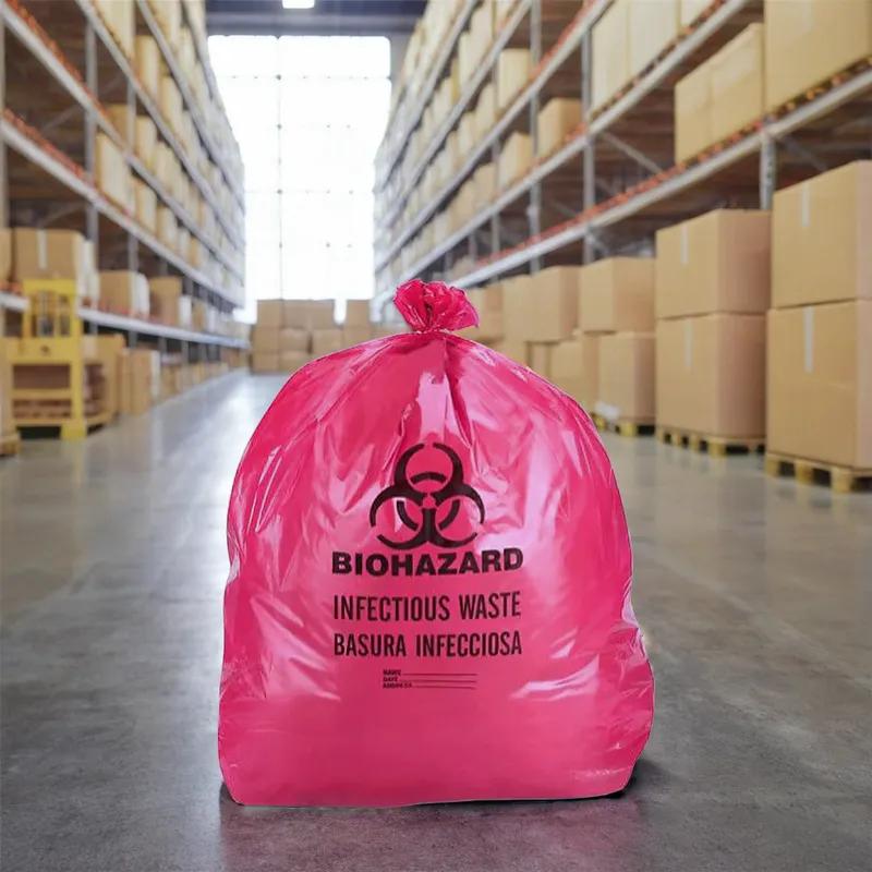 Biohazard Bag 40X44 IN Red 100/Case