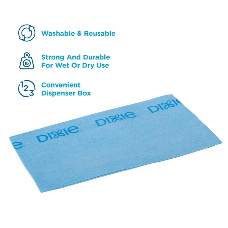 Dixie® Kitchen Cleaning Wipe 23.5X13 IN Medium 1 Blue Blue Stripe Reuseable 150/Case