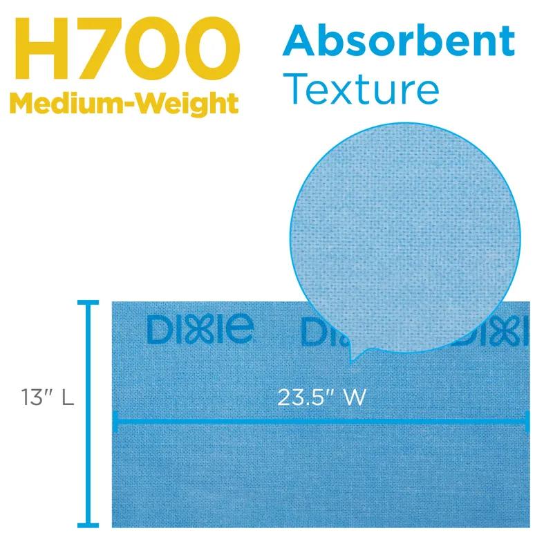 Dixie® Kitchen Cleaning Wipe 23.5X13 IN Medium 1 Blue Blue Stripe Reuseable 150/Case