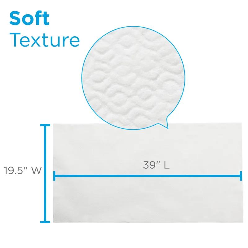 Pacific Blue Select A300 Bath Towel 39X19.5 IN White Rectangle Airlaid Paper 1PLY Disposable 200/Case