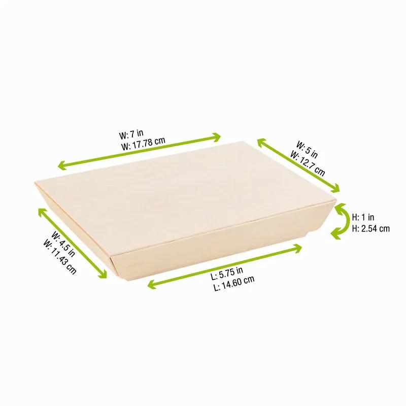 Serving Tray 5.1X7X1.1 IN Wood Rectangle Microwave Safe 100 Count/Case