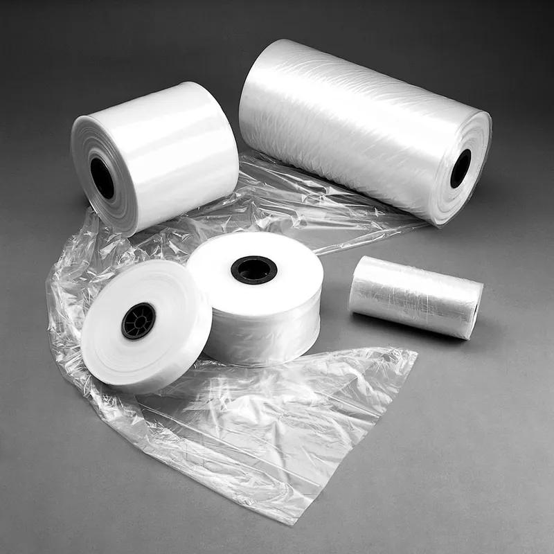 Poly Tube 8IN X2150FT Clear LDPE 2MIL With 3 IN Core Diameter 1/Roll