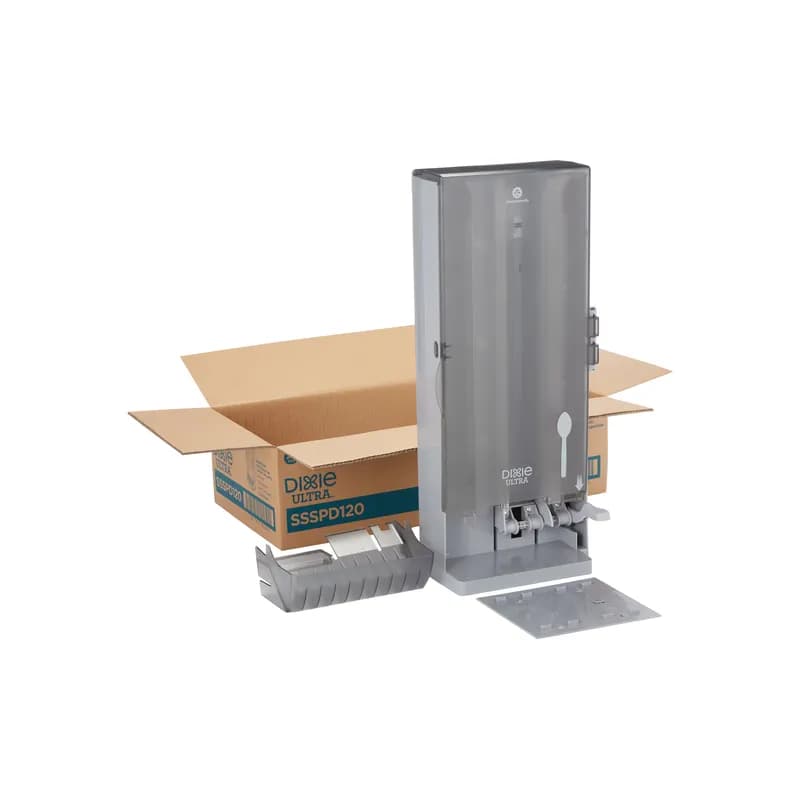 Dixie® Ultra SmartStock® Series-B Classic Combo Dispenser 8.78X10X24.75 IN Plastic Translucent Black 1/Each