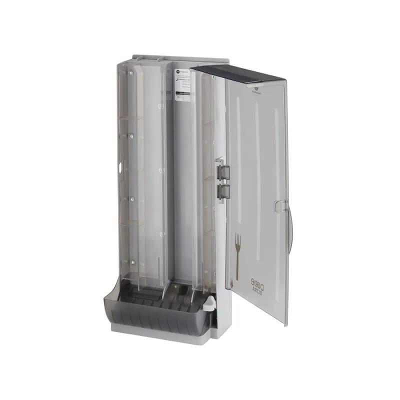 Dixie® Ultra SmartStock® Series-B Classic Fork Dispenser 8.78X10X24 IN Plastic Translucent Black 1/Each