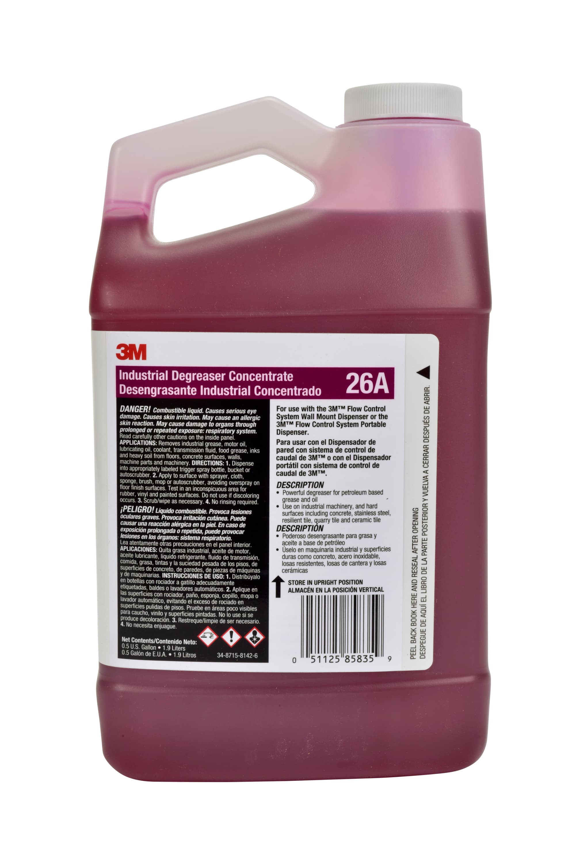 3M™ 26A Degreaser 64 FLOZ Industrial Concentrate No Rinse 4/Case