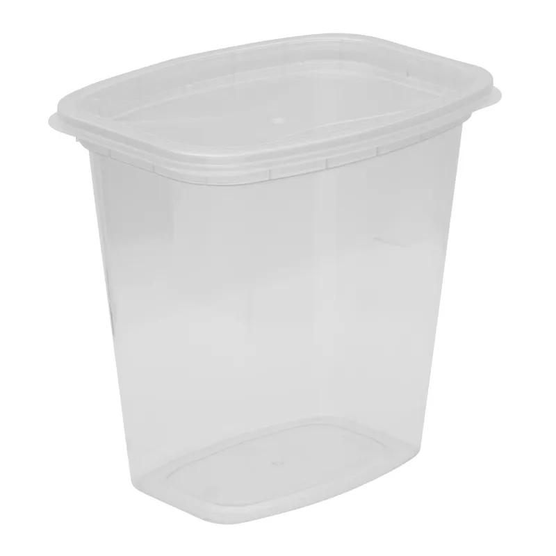 Deli Container Base 32 OZ Plastic Clear Rectangle 200/Case