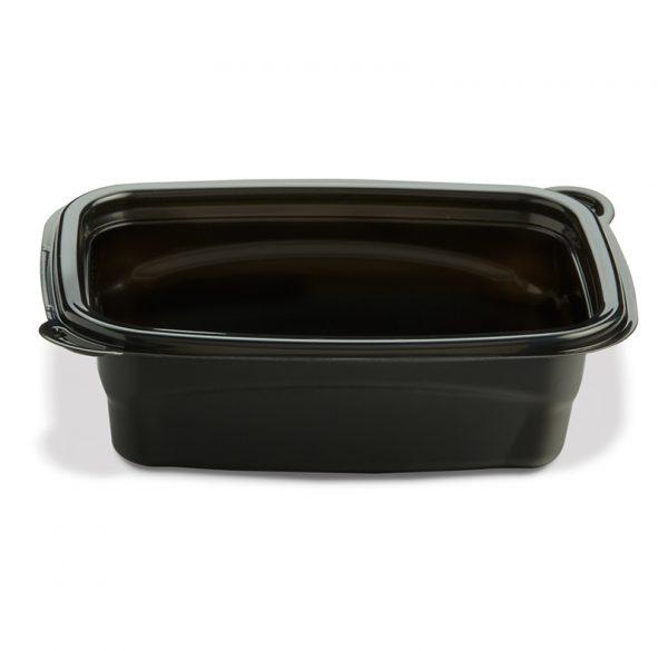 Take-Out Container 12 OZ 6.06X4.5X1.77 IN PP Black Rectangle 400/Case