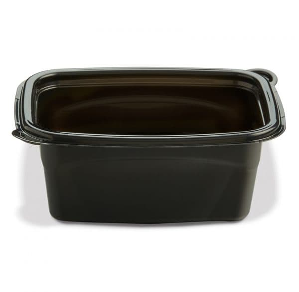 HomeFresh® Take-Out Container Base 6.06X4.5X2.42 IN PE Black Rectangle 400/Case