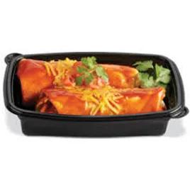 Take-Out Container Base 9.51X6.33X1.58 IN Plastic Black Rectangle 200/Case