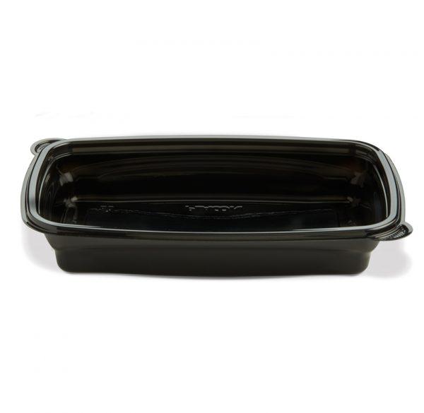 HomeFresh® Take-Out Container Base 9.51X6.33X1.58 IN PP Black Rectangle 200/Case