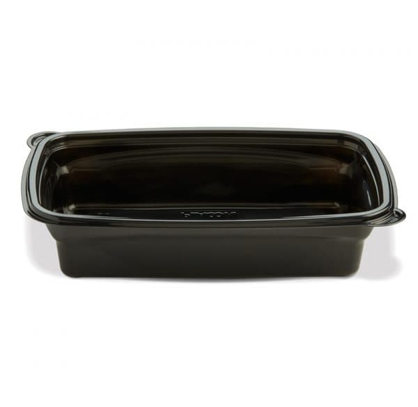 HomeFresh® Take-Out Container Base 9.51X6.33X2.03 IN PP Black Rectangle 200/Case
