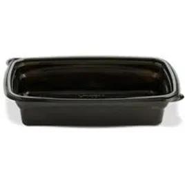 Take-Out Container Base 9.51X6.33X2.03 IN Plastic Black Rectangle 200/Case