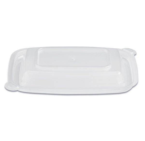 HomeFresh® Lid Dome Small (SM) 5.58X4.09X0.77 IN PP Clear Rectangle For 8-12-16 OZ Container 400/Case