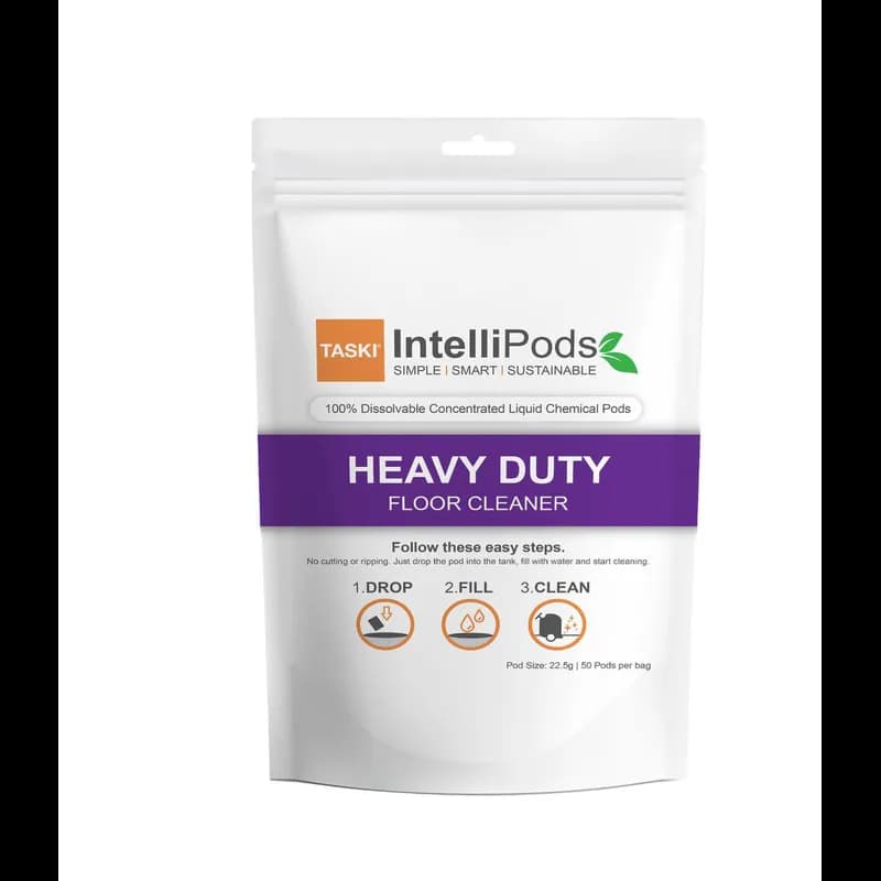 Taski® IntelliPods Floor Cleaner 22.5 G Pod Heavy Duty 100/Pack