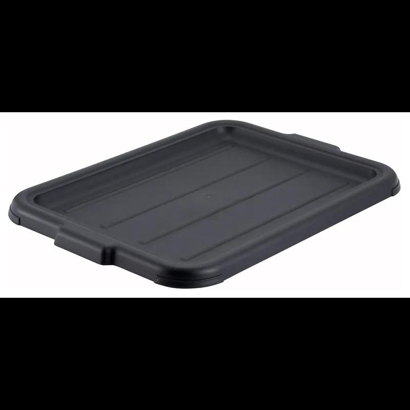 Lid Dish Box 21.75X15.5625X1.0625 IN Black Plastic Heavy Duty 1/Each