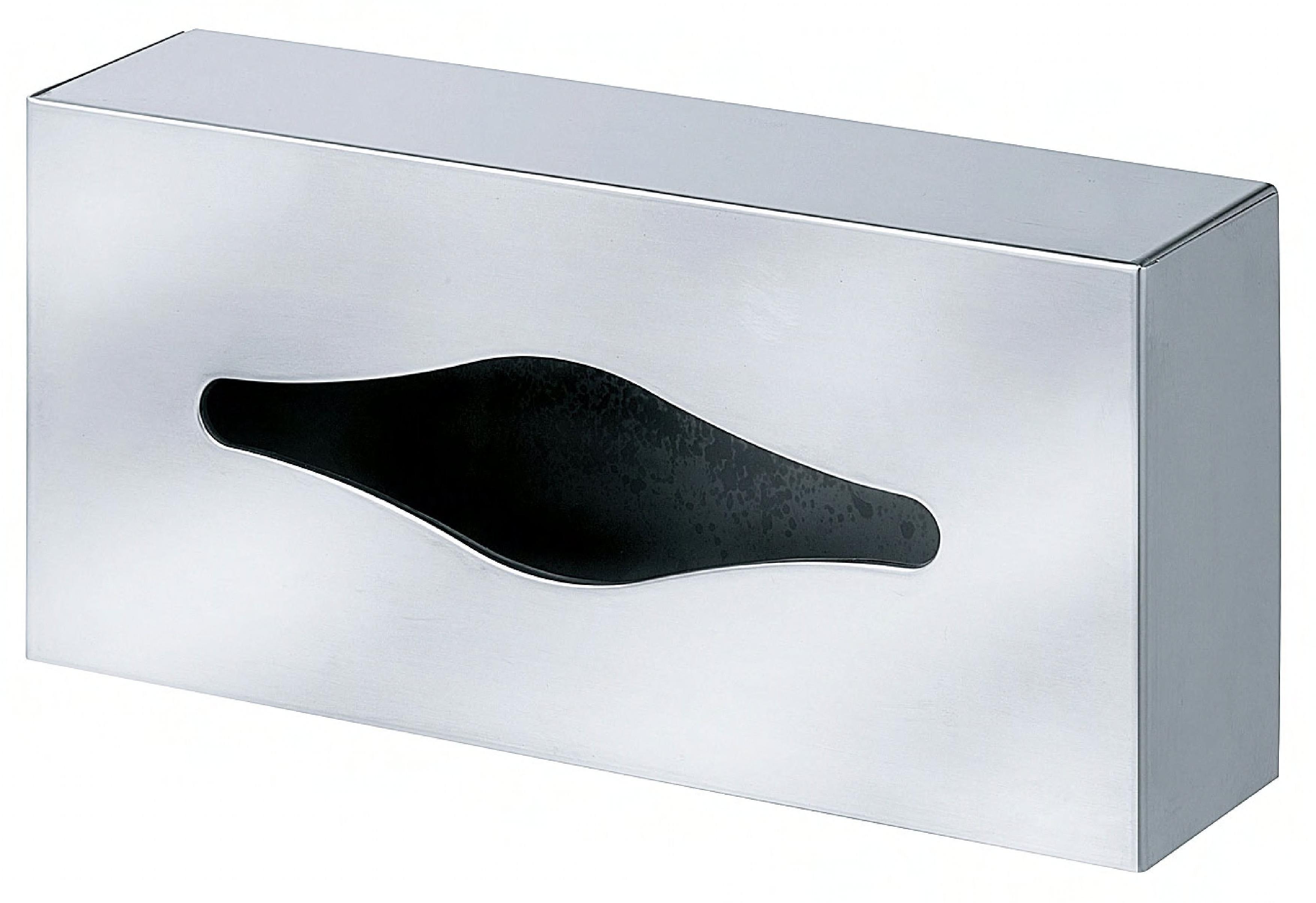 Facial Tissue Dispenser Stainless Steel Surface Mount Holds 1 Box of 100 Facial Tissues 1/Each