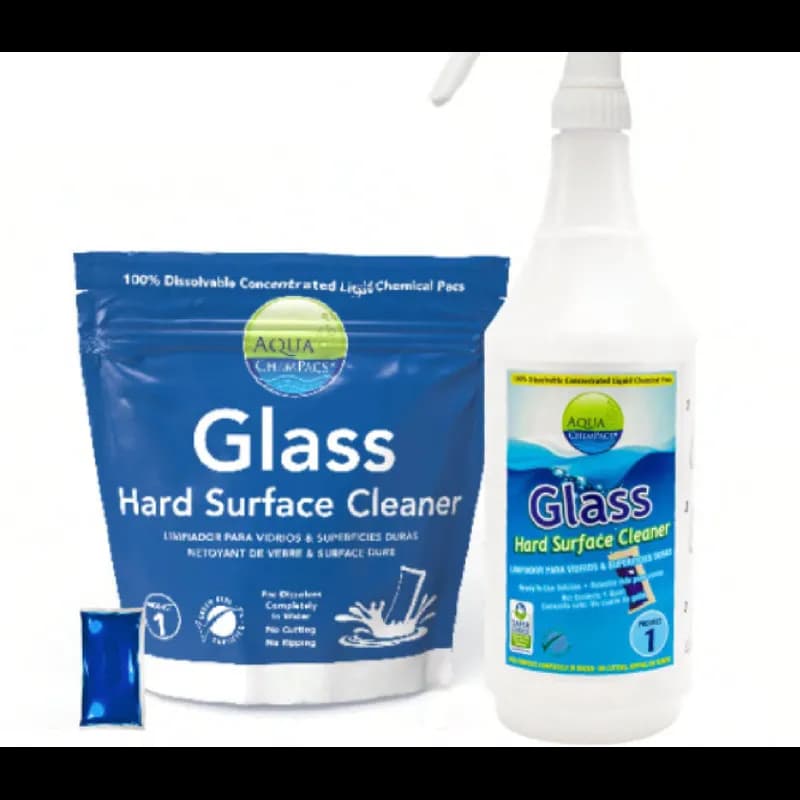 Aqua ChemPacs 3G Glass Cleaner Hard Surface Kit 12 Count/Pack 1 Packs/Case