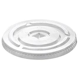 BlueStripe Lid Flat RPET Translucent New For 9-24 OZ Cup Straw Slot 1000/Case