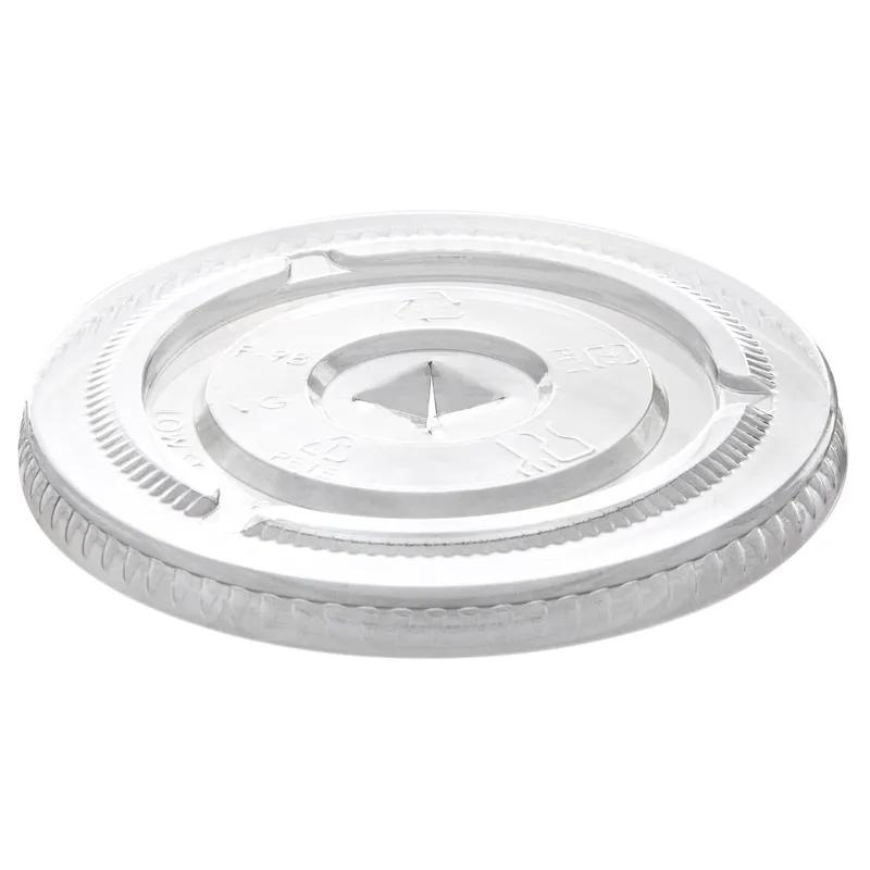 BlueStripe Lid Flat RPET Translucent New For 9-24 OZ Cup Straw Slot 1000/Case