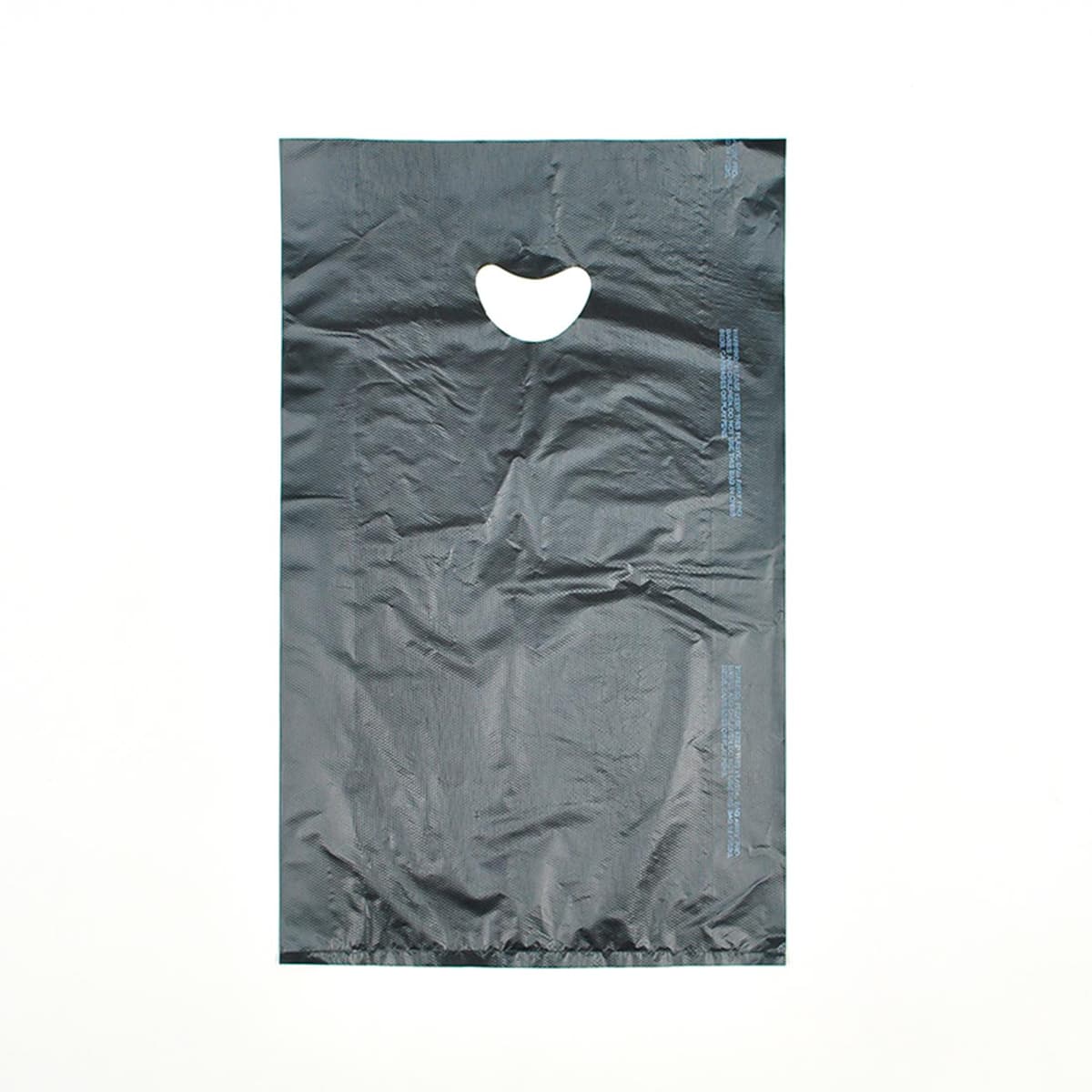Merchandise Bag 12X3X18 IN Black HDPE 0.7MIL With Die Cut Handles 500/Case