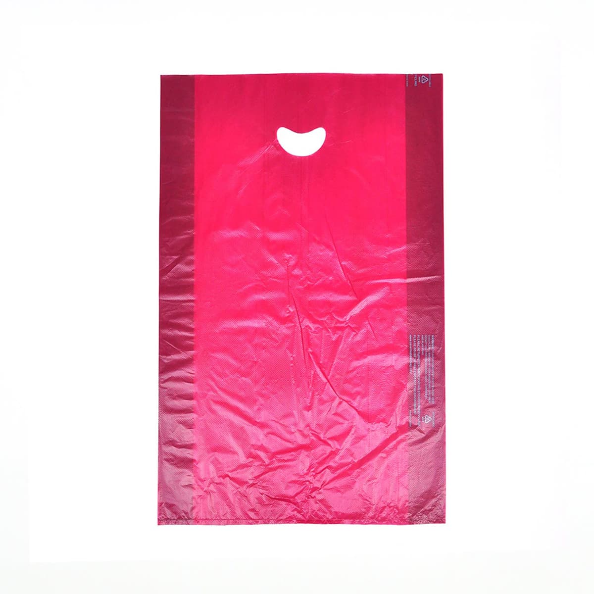 Merchandise Bag 12X3X18 IN Burgundy HDPE 0.7MIL With Die Cut Handles 500/Case