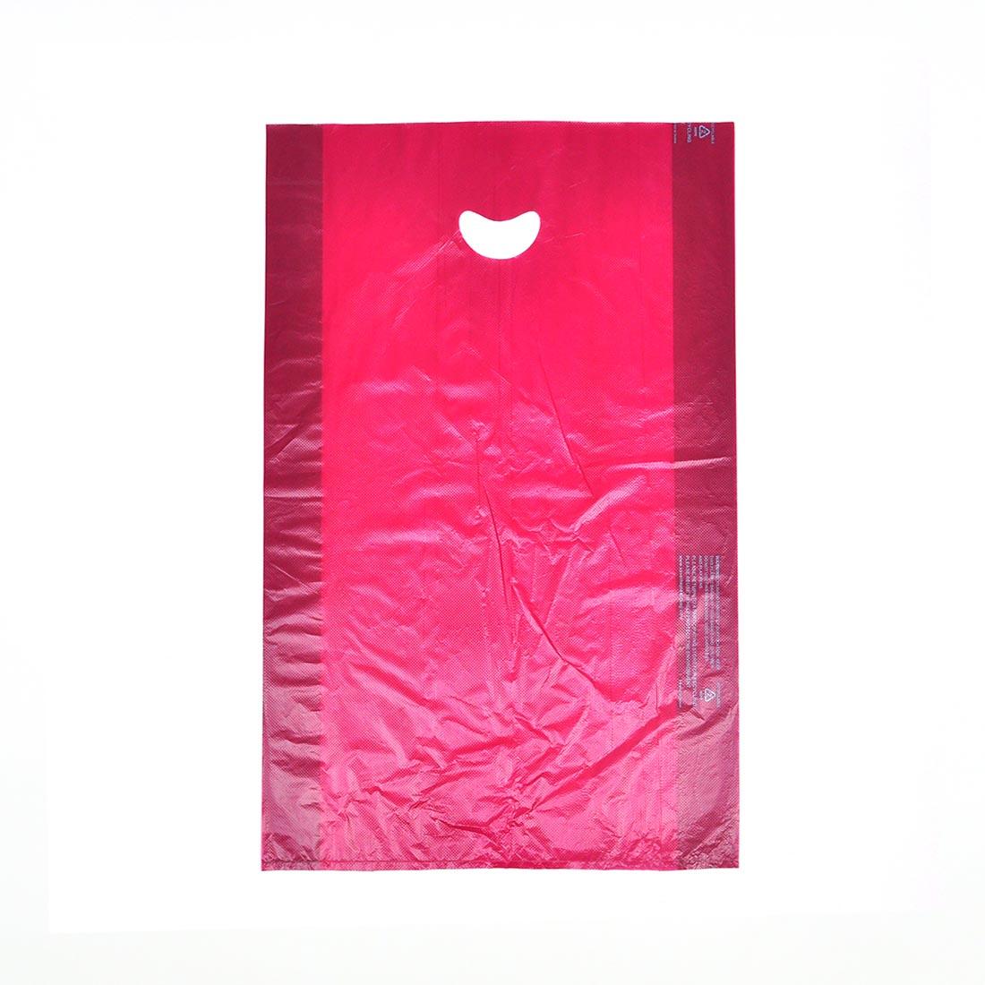 Merchandise Bag 12X3X18 IN Burgundy HDPE 0.7MIL With Die Cut Handles 500/Case