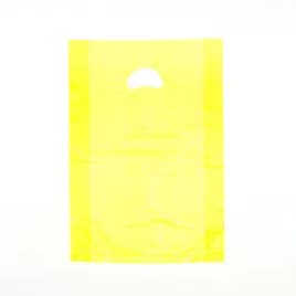 Merchandise Bag 12X3X18 IN Yellow HDPE 0.7MIL With Die Cut Handles 500/Case