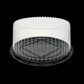 Cake Container & Lid Combo With Dome Lid 9X5 IN Clear Deep Double-Layer 50/Case