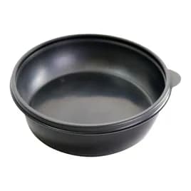 Take-Out Container Base 9X1.63 IN PP Black Round 150/Case
