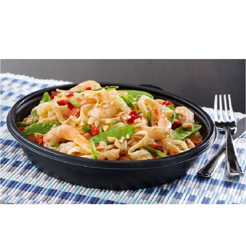 Take-Out Container Base 9X1.63 IN PP Black Round 150/Case