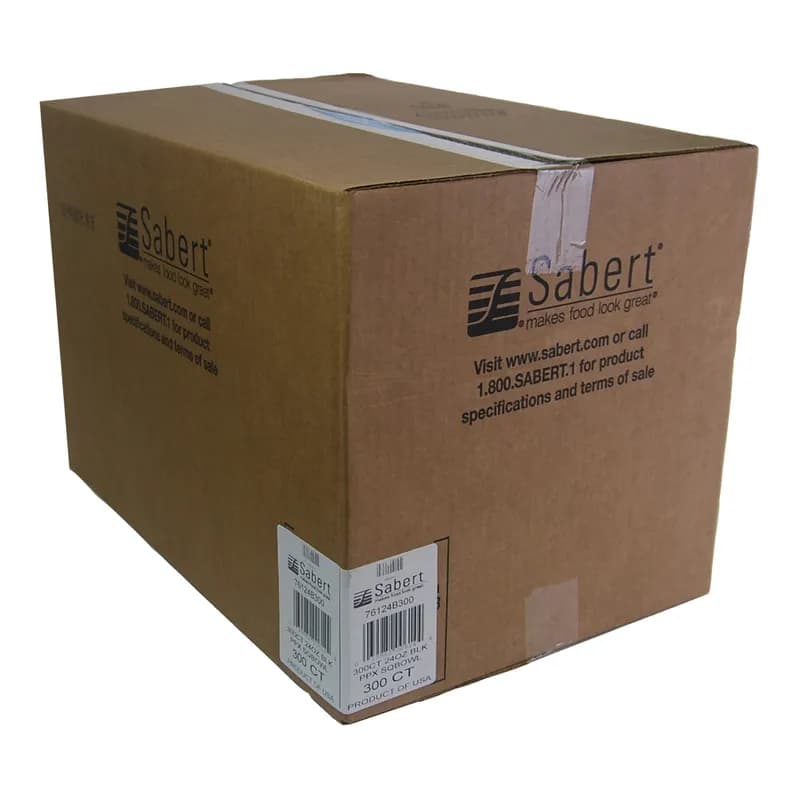 Bowl 24 OZ PP Black Square 300/Case