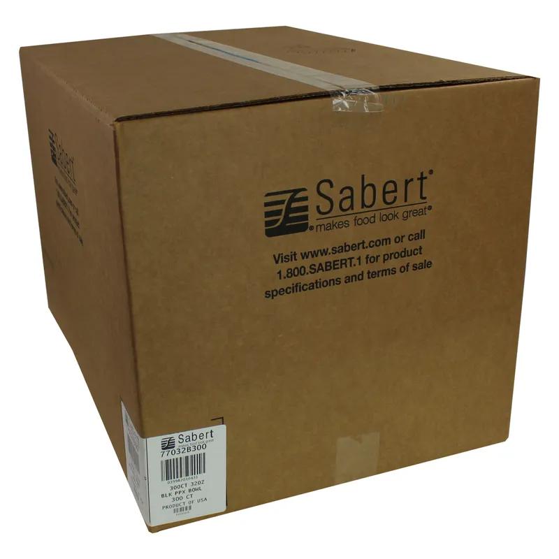 Bowl 32 OZ PP Black Round 300/Case