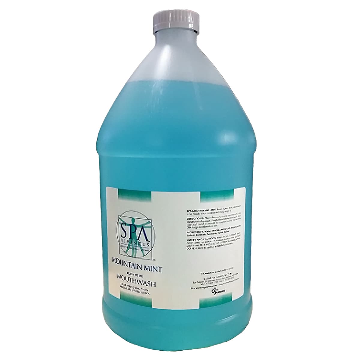 Spa Vivendus Mouthwash 1 GAL Spearmint Blue 4/Case