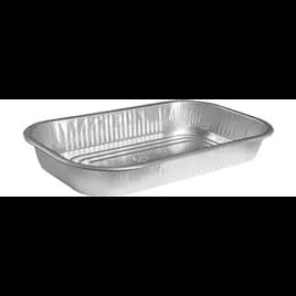 Take-Out Container Base Large (LG) 15X7X2 IN Aluminum Silver Oblong 300/Case