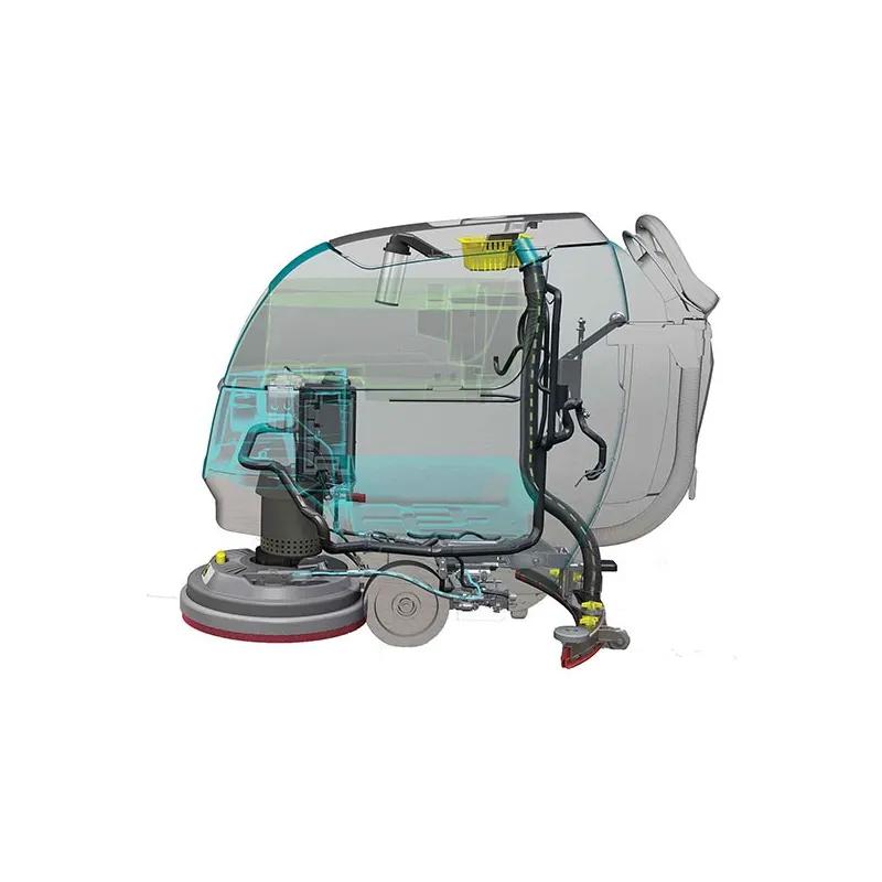 Indoor Floor Scrubber 11 GAL 20IN 1 HP Walk Behind On-Board Charger Pad Disk Head Battery 1/Each